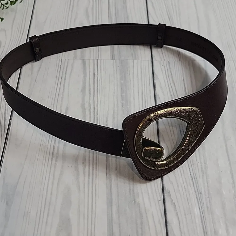 Unbranded Statement Piece Leather Belt  Adjustable Womens Size S/M